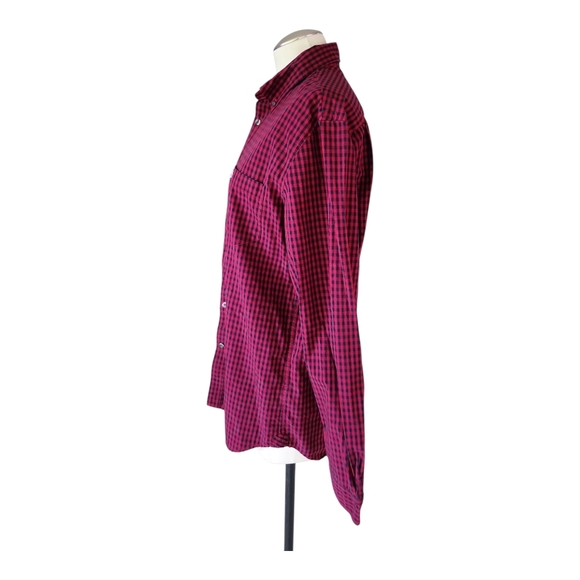 Lacoste Men’s Checkered Button-Down Shirt FR 40 / US M 100% Cotton Regular Fit - Picture 5 of 11